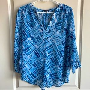 NYDJ 3/4 Sleeve Sheer Women’s Blouse